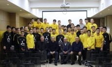 В Академии Сегизбаева прошла встреча воспитанников с почетными ветеранами «Кайрата»