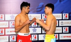 Молодой «арлан» дважды отправил соперника в нокдаун и победил в матче «Astana Arlans» — «Indian Tigers»