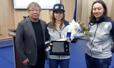 Юлию Галышеву наградили почетным знаком КазАст