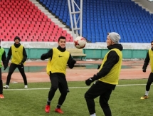 Фоторепортаж с предыгровой тренировки «Актобе» в Павлодаре