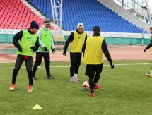 Фоторепортаж с предыгровой тренировки «Актобе» в Павлодаре