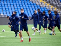 Фоторепортаж с предыгровой тренировки молодежной сборной Казахстана