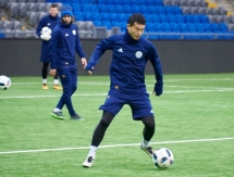 Фоторепортаж с предыгровой тренировки молодежной сборной Казахстана