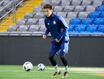 Фоторепортаж с предыгровой тренировки молодежной сборной Казахстана