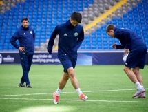 Фоторепортаж с предыгровой тренировки молодежной сборной Казахстана