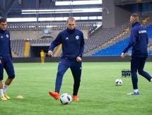 Фоторепортаж с предыгровой тренировки молодежной сборной Казахстана