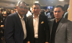 «GGG и Абель „дома“ выглядят по-щегольски!» СМИ понравились костюмы Головкина и его тренера на премьере «Андре Гигант»