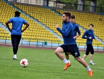 Фоторепортаж с предыгровой тренировки «Иртыша» в Таразе