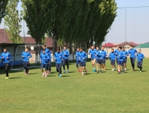 Фоторепортаж с предигровой тренировки «Окжетпеса»