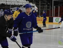 Фоторепортаж с тренировки сборной Казахстана в Будапеште