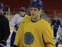 Фоторепортаж с тренировки сборной Казахстана в Будапеште