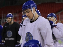 Фоторепортаж с тренировки сборной Казахстана в Будапеште