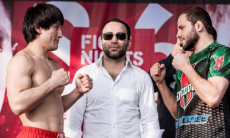 Россиянин «задушил» казахстанца на турнире Fight Nights Global 86