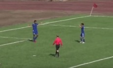 Видео второго гола Эсеолы матча Премьер-Лиги «Акжайык» — «Ордабасы»