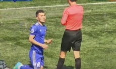 Видео спорного удаления футболиста «Акжайыка» в матче с «Тоболом»