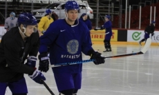 Фоторепортаж с тренировки сборной Казахстана в Будапеште