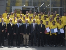 В Академии «Кайрата» прошло награждение тренерского штаба сертификатами университета Лейпцига