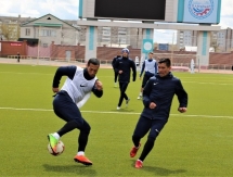 Фоторепортаж с предыгровой тренировки «Иртыша»