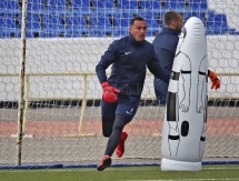 Фоторепортаж с предматчевой тренировки «Иртыша»