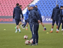 Фоторепортаж с предматчевой тренировки «Иртыша»