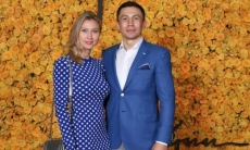 Появились фото Головкина с супругой с открытия модного бутика в Лас-Вегасе