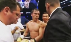 Уалиханов поздравил Джукембаева с яркой победой в андеркарде Лемье