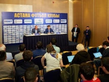 Фоторепортаж с презентации нового главного тренера «Астаны» Григорчука