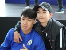 Шомко и Сейдахмет провели заключительную встречу с болельщиками перед матчем с Азербайджаном