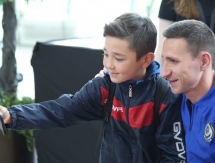 Шомко и Сейдахмет провели заключительную встречу с болельщиками перед матчем с Азербайджаном