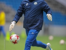 Фоторепортаж с тренировки сборной Казахстана в Астане