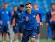 Фоторепортаж с тренировки сборной Казахстана в Астане