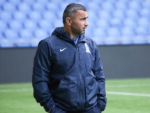 Фоторепортаж с предматчевой тренировки сборной Азербайджана в Астане