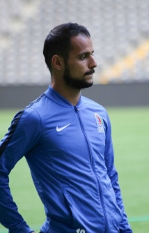 Фоторепортаж с предматчевой тренировки сборной Азербайджана в Астане