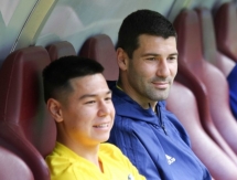 Фоторепортаж с предыгровой тренировки сборной Казахстана