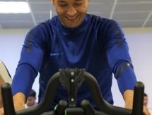 Фоторепортаж с тренировки «Иртыша» в тренажерном зале