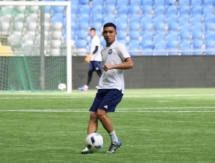 Фоторепортаж с предыгровой тренировки сборной Казахстана до 20 лет