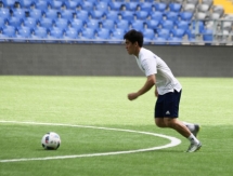 Фоторепортаж с предыгровой тренировки сборной Казахстана до 20 лет