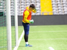 Фоторепортаж с предыгровой тренировки молодежной сборной Казахстана 