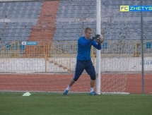 Фоторепортаж с предыгровой тренировки «Жетысу Б» в Темиртау