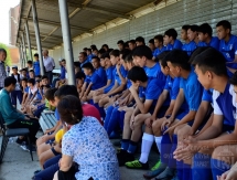 Фоторепортаж с посещения Сейдахметом и Зайнутдиновым футбольного центра «Тараз»