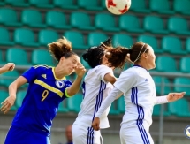 Фоторепортаж с матча отбора на чемпионат мира-2019 среди женщин Босния и Герцеговина — Казахстан 0:2