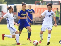 Фоторепортаж с матча отбора на чемпионат мира-2019 среди женщин Босния и Герцеговина — Казахстан 0:2