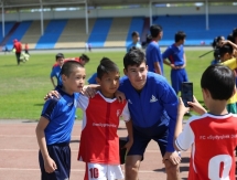 Игроки «Астаны» провели мастер-класс для воспитанников СДЮСШОР №8