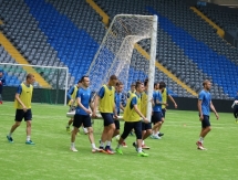 Фоторепортаж с предыгровой тренировки «Иртыша» в Астане