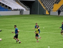 Фоторепортаж с предыгровой тренировки «Иртыша» в Астане