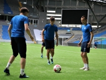 Фоторепортаж с предыгровой тренировки «Иртыша» в Астане