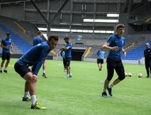 Фоторепортаж с предыгровой тренировки «Иртыша» в Астане