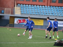 Фоторепортаж с предыгровой тренировки «Окжетпеса»