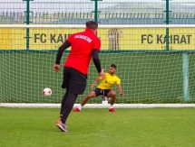 Фоторепортаж со съемок очередного выпуска футбольного баттла от «Кайрат-ТВ»