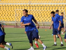 Фоторепортаж с предыгровой тренировки «Акжайыка» в Шымкенте